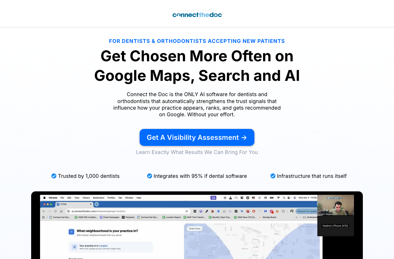 Connect the Doc landing page