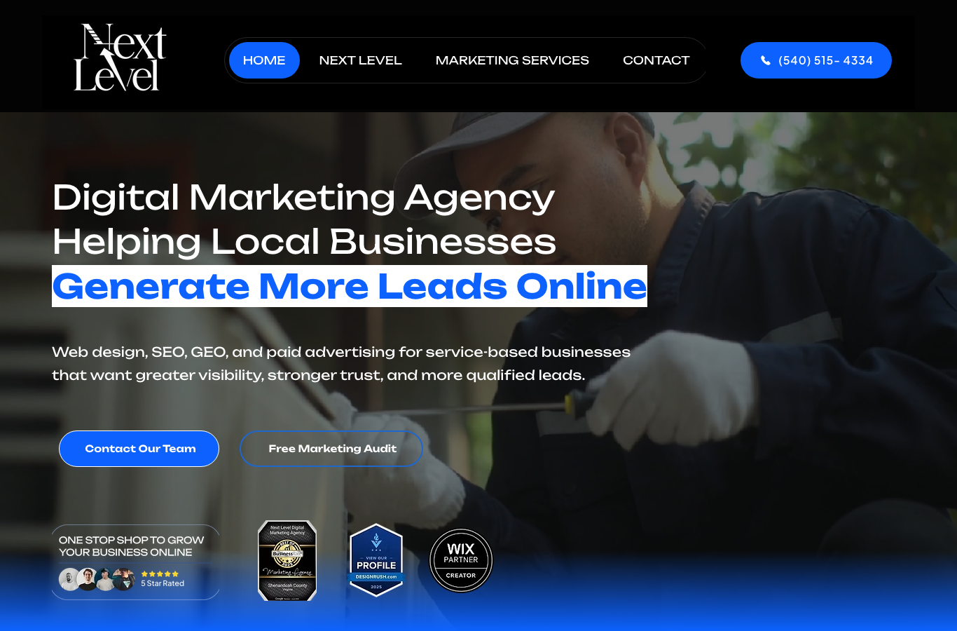 Next Level Digital Marketing Agency funnel