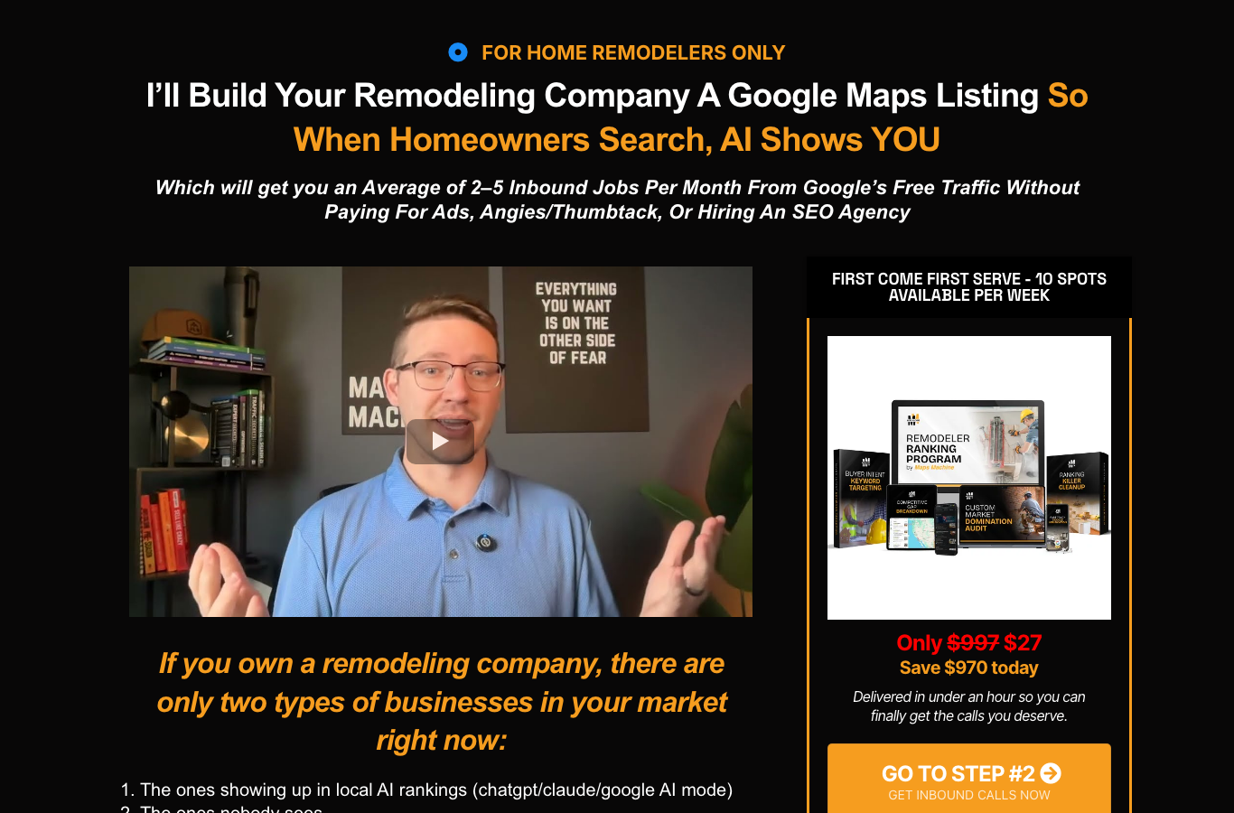 Maps Machine funnel