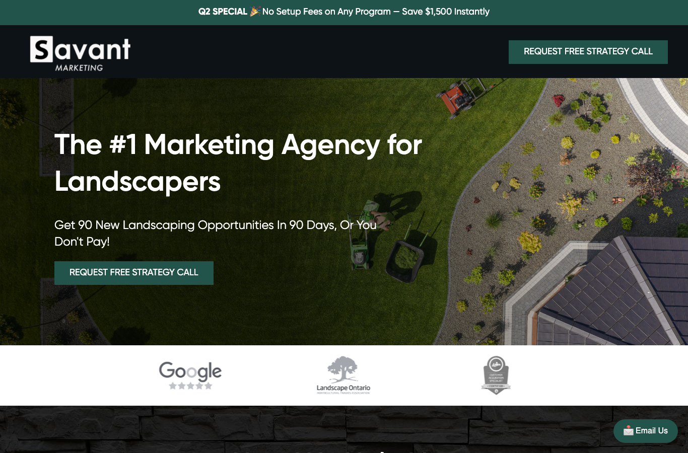 Savant Marketing Agency funnel