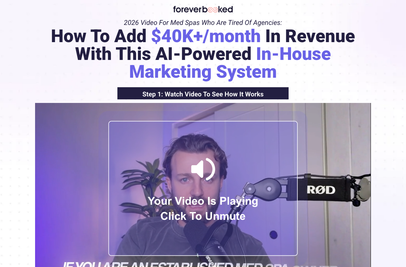 Graydon Ursel - Forever Booked funnel