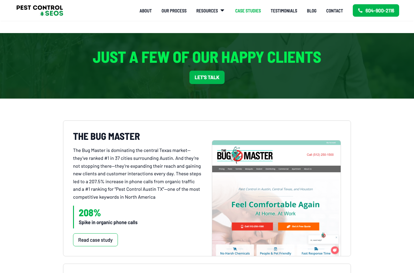 Pest Control SEOs funnel